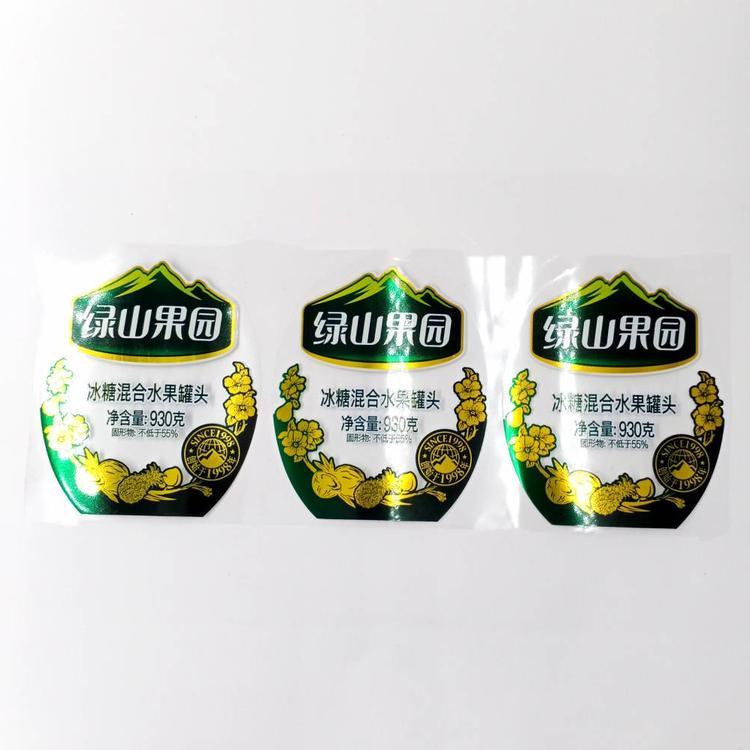 透明BOPP防水防油烫金商标 食品包装贴纸的新一代高端方案